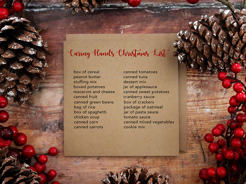 Caring hands christmas list